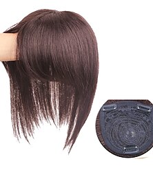 cheap -Women's Human Hair Toupees Straight Machine Made Soft / Party / Women Party / Evening / Daily Wear / Vacation