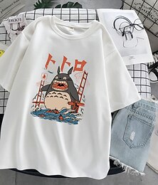 abordables -Totoro Cosplay Costume de Cosplay Manches Ajustées Anime Imprime Harajuku Art graphique Kawaii Pour Homme Femme Adulte Rentrée scolaire