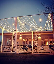 ieftine -100M Fâșii de Iluminat 800 LED-uri 1set Alb Cald Alb Albastru Cluster Lights Crăciun Anul Nou Exterior Petrecere Decorativ 220 V