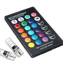 halpa -rgb led -autonvalo 1 sarja t10 rgb led 5050 smd w5w 168192 auton välysvalot 12v kiila -puolen automaattinen pysäköintivalaisin kauko -ohjaimella
