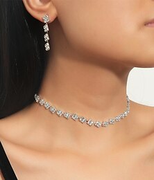 economico -1 set Set di gioielli For Per donna Natale Da sera Formale Strass Lega Classico Benedetto
