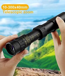 cheap -Retractable Monocular 10-300X40mm Long Range Mini with Zoom Magnification for Travel Hunting Camping and Outdoors