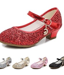 abordables -Fille Chaussures à Talons Paillettes Chaussures de princesse Polyuréthane Paillettes de cristal scintillantes ornées de bijoux Enfant en bas âge (9m-4ys) Petits enfants (4-7 ans) Grands enfants (7