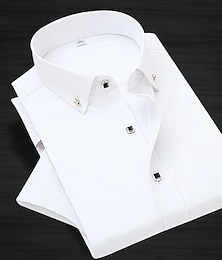 halpa -miesten klassinen paita slim fit pitkähihainen neliömäinen kaula yksivärinen puuvilla musta valkoinen ruusuinen pinkki/toimisto 2024