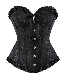 Недорогие -Рококо Классический корсет Маскарад Классические корсеты Косплей Жаккард Утягивание живота Пуш-ап Жаккард Маскарадный костюм Жен. Королевский Маскарад Для вечеринок Венецианский карнавал Взрослые