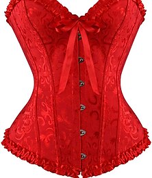 olcso -fűző női molett fűző fűző country szexi hölgy kedvesem pocak kontroll push up jacquard absztrakt virág horog &amp; szem fűzős nylon poliészter / pamut esküvői különleges otthoni ruhák