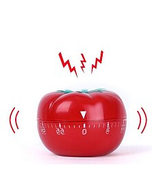 זול -טיימר למטבח אפייה שעון מעורר תזכורת עגבנייה מכנית טיימר לאחור