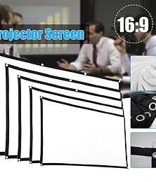 cheap -Projection Screen 16:9  HD Folding Screen Portable Home Outdoor KTV Office 3d Projection Screen for Home Theater (150"/120"/84"/72"/60")