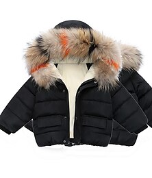 abordables -Mode bébé filles garçons vestes hiver fourrure survêtement enfants chaud à capuche enfants survêtement manteau garçons filles vêtements