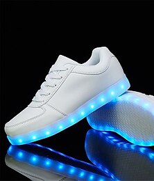 economico -ragazzi e ragazze scarpe da ginnastica illuminate a led con ricarica USB per feste e attività notturne