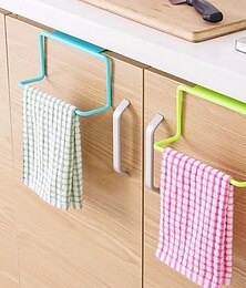 cheap -Kitchen Organizer Towel Rack Hanging Holder Bathroom Portable Storage Rack Hanger Shelf For Kitchen Supplies Accessories