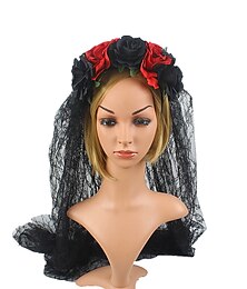 preiswerte -Mexikaner Karneval Stirnband Zuckerschädel Cosplay über Mexiko Erwachsene Damen Tag der Toten Karneval Unabhängigkeitstag von Mexiko Tag der Toten Einfaches Karnevalskostüm Verkleiden