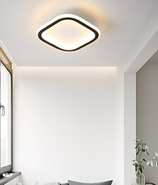 baratos -luz de teto led 20/20/25 cm formas geométricas luzes embutidas de alumínio estilo moderno acabamentos geométricos pintados led moderno 220-240v