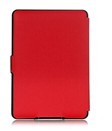 お買い得  -タブレット ケース カバー 用途 Amazon Kindle Paperwhite 6 '' 10日 2018年 フリップ 全身保護 耐埃 ソリッド TPU