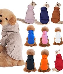 preiswerte -Hund Katze Kapuzensweatshirt Mode Niedlich Winter Atmungsaktiv Weich Waschbar Bequem Outdoor Alltagstauglich Hundebekleidung for Bichon Frise Zwergspitz Baby Haustier Papillon Klein