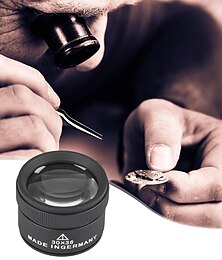 abordables -Joyería portátil de mano, lupa de identificación de diamantes, lupas, lupa de relojero, lupa de 30x