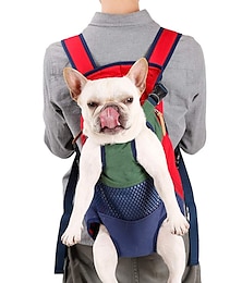 abordables -jambes dehors chien transporteur sac à dos mains libres réglable transporteur de voyage pour animaux de compagnie pour petits chiens moyens chats moto randonnée marche