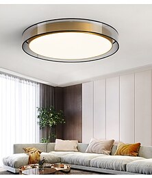 baratos -luz de teto led 40/50 cm círculo design flush mount luzes de metal estilo artístico estilo moderno acabamentos pintados elegantes LED 220-240v moderno