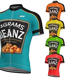 abordables -21Grams Hombre Maillot de Ciclismo Manga Corta Bicicleta Maillot Camiseta con 3 bolsillos traseros MTB Bicicleta Montaña Ciclismo Carretera Transpirable Secado rápido Dispersor de humedad Bolsillo