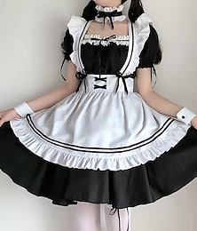 abordables -Cosplay Tenus de Soubrette Manga Robe Tenues Robe de vacances Costumes de Cosplay Robes Robe Accessoires de Cou Bracelet Pour Femmes Adulte