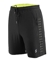 baratos -Homens Bermudas Acolchoadas Para Ciclismo Moto Shorts acolchoados / camurça Ciclismo de Montanha Ciclismo de Estrada Esportes Tapete 3D Respirável Pavio Humido Secagem Rápida Preto Roupa Roupa de