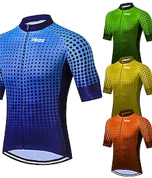 abordables -21Grams Hombre Maillot de Ciclismo Manga Corta Bicicleta Maillot Camiseta con 3 bolsillos traseros MTB Bicicleta Montaña Ciclismo Carretera Resistente a los rayos UV Transpirable Secado rápido