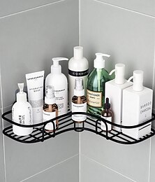 economico -Mensola da bagno per portaoggetti da doccia con ganci, portaoggetti da doccia, portaoggetti da cucina per bagno senza perforazione, portaoggetti a triangolo, accessori per il bagno