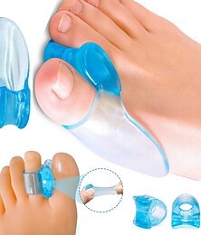 billige -4 par storetå separator knoglekorrektor glattejern silikone gel fod fingre beskytter knold justerings fødder massager