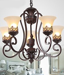 billiga -led hängande lampa 67 cm hängande lykta design ljuskrona metallmålade ytor moderna 220-240v