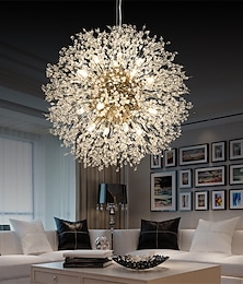 abordables -40/50/55/60 cm led pendentif lumière spoutnik design globe design métal style moderne style floral globe galvanisé artistique moderne 220-240v