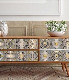 economico -lamina d'argento spazzolata adesivi per piastrelle marocchine grigio oro adesivi da parete per cucina autoadesivi adesivi da parete per piastrelle con struttura in metallo