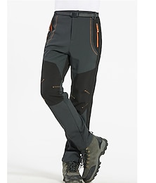 preiswerte -Herren Hose Winter Fleece gefütterte wasserdichte Wanderhose Hose Softshellhose Winter Outdoor thermisch warm winddicht Fleecefutter Hose / Hosenhose Armeegrün grau schwarz Jagd Angeln Klettern