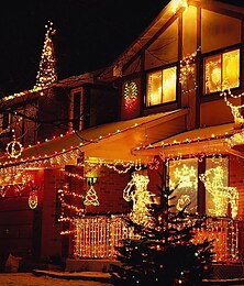 お買い得  -LED 妖精ストリングライト 100 メートル 800 LED 50 メートル 400 LED 8 モード防水柔軟なクリスマスホリデーライトクリスマスツリーパーティー庭庭パティオ用カラフルな照明 EU 米国 au 英国プラグ