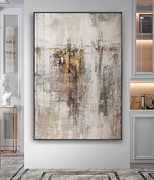 cheap -Oil Painting Hand Painted Vertical Abstract Landscape Contemporary Modern Rolled Canvas (No Frame)