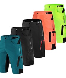 halpa -WOSAWE Miesten Pyöräilyshortsit MTB-shortsit Pyörä Housut MTB-shortsit rennosti istuva Maastopyöräily Maantiepyöräily Urheilu Hengittävä Anatominen tyyli Nopea kuivuminen Kosteuden siirtävä Musta