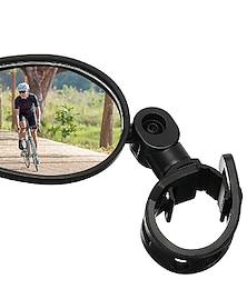 זול -מראה אחורית מראה בכידון האופניים מתכווננת טיסת פליפ (התהפכות) 360 מעלות אוניברסלי רכיבת אופניים אופנוע אופניים פלסטיק שחור אופני כביש אופני הרים אופניים מתקפלים