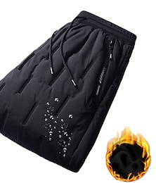 abordables -pantalones de senderismo para hombres pantalones forrados de vellón pantalones de trabajo pantalones de invierno repelente al agua al aire libre térmico cálido a prueba de viento resistencia al desgaste fondos ligeros pesca escalada esquí snowboard