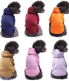 abordables -vêtements pour chiens pet chien hoodies pour petits chiens gilet chihuahua vêtements manteau chaud veste automne chiot tenues chien chats vêtements