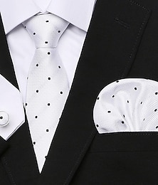 olcso -Férfi Nyakkendők Szögletes zseb Mandzsetta szettek Munkahelyi Esküvő Előírásos stílus Klasszikus Kockás Napi események