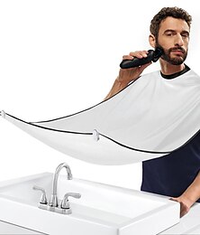 cheap -Beard Bib New Version Beard Catcher Apron for Shaving and Trimming Adjustable Neck Straps Hair Clippings Catcher Grooming Beard Apron for Men Beard & Mustache Care