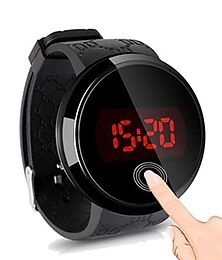 billige -Armbåndsur Digital klokke til Herre Digital Digital Sport Grunnleggende Fritid Vanntett LED Lys Legering Silikon