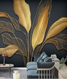 abordables -Fonds d'écran cool belle nature papier peint mural autocollant mural auto-adhésif éblouissant doré pvc/vinyle adapté au salon chambre restaurant hôtel décoration murale art décor à la maison