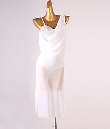 olcso -tánc salsa latin táncruha kristályok / strassz női előadás ujjatlan spandex