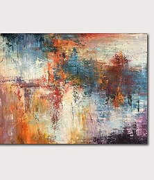 お買い得  -油絵手作り手描き壁アート抽象的なduskseascape風景家の装飾dcorロールキャンバスフレームなしストレッチなし