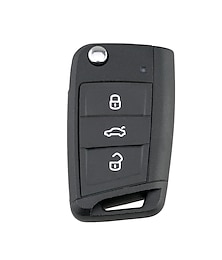 abordables -remplacement keyless entry remote control key fob clicker transmetteur 3 bouton pour skoda octavia volkswagen golf mk 7 seat leon fabia arona