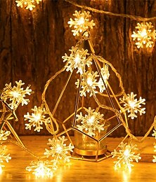 abordables -Guirlande lumineuse élégante pour réception de mariage, alimentée par piles AA, étoiles sphériques à LED, étanche, éclairage extérieur/intérieur, éclairage chaleureux pour la décoration du nouvel an