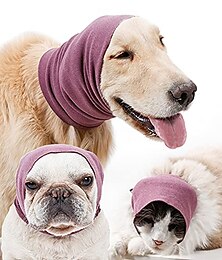 Χαμηλού Κόστους -Dog Coat,Calming Dog Ears Cover for Noise Reduce, Pet Hood Earmuffs for Anxiety Relief Grooming Bathing Blowing Drying, Puppy Neck Ear Warmer for Small Medium Large Dog