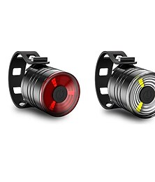 זול -LED פנסי אופניים אור LED פנס אחורי לאופניים אורות בטיחות LED אופנייים רכיבת אופניים עמיד במים מקצועי מתכוונן סוללה כפתור 400 lm כפתור לבן טבעי אדום / סגסוגת אלומיניום