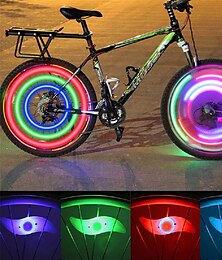 abordables -LED Eclairage de Velo Eclairage sécurité / feu clignotant velo Éclairage pour roues de vélo VTT Vélo tout terrain Vélo Cyclisme Imperméable Modes multiples Batterie CR2032 Cyclisme / IPX-4