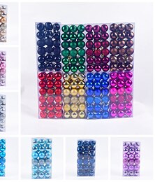 cheap -36pcs Christmas Baubles Ball Ornaments Xmas Decoration, 4cm Small Hanging Balls for Christmas Tree, Holiday, Party and Gift